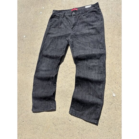 Guess Black Raw Selvage Denim Jeans 90’s - Picture 6 of 9